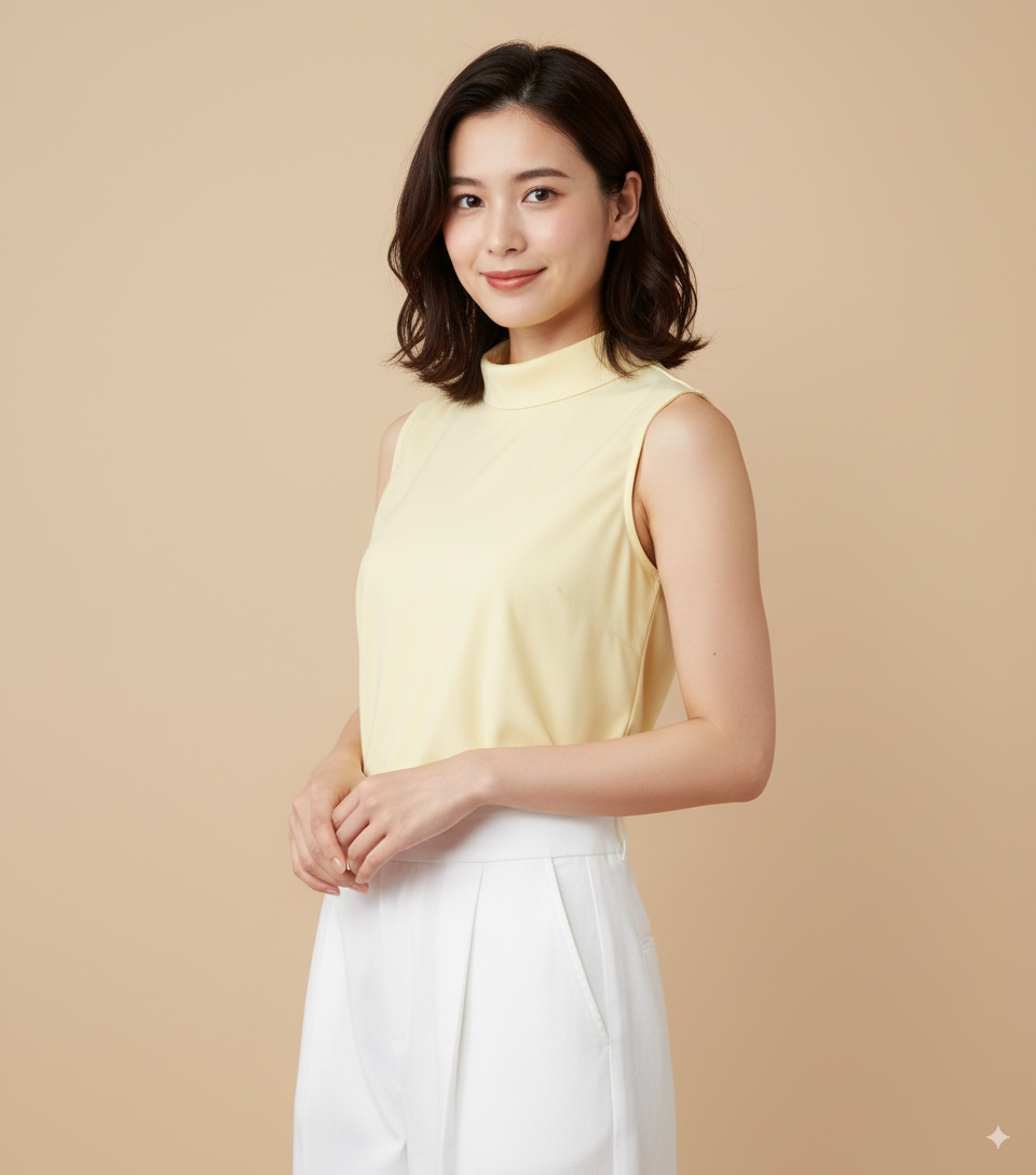 Blusa Gola Elegance Yellow Butter