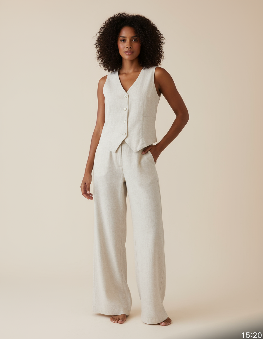 Calça Linho Alfaiataria Orla Serena