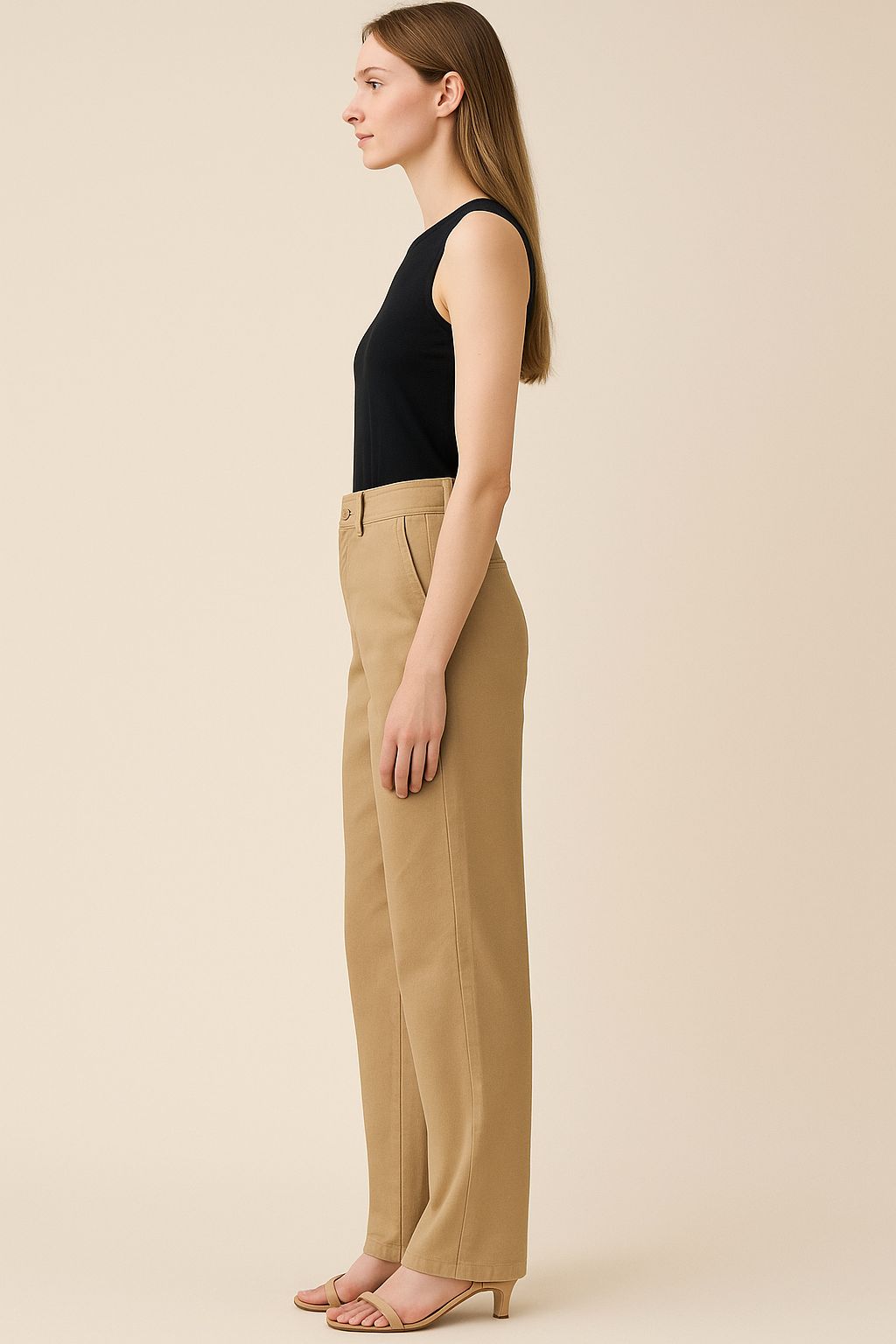 Calça de Sarja Areia Dourada