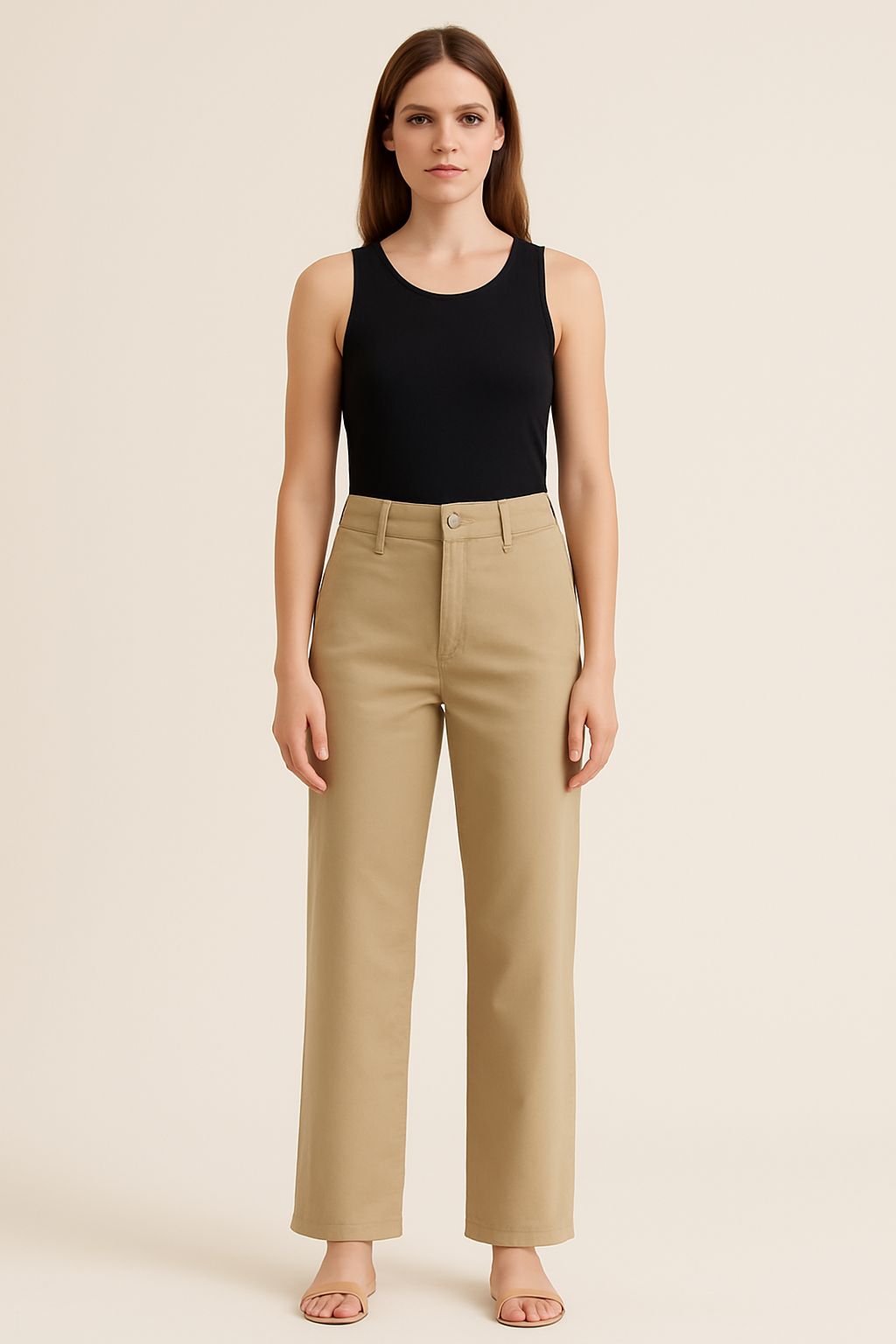 Calça de Sarja Areia Dourada