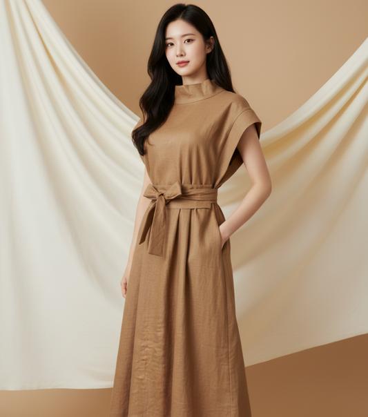 Vestido Caminho Dourado