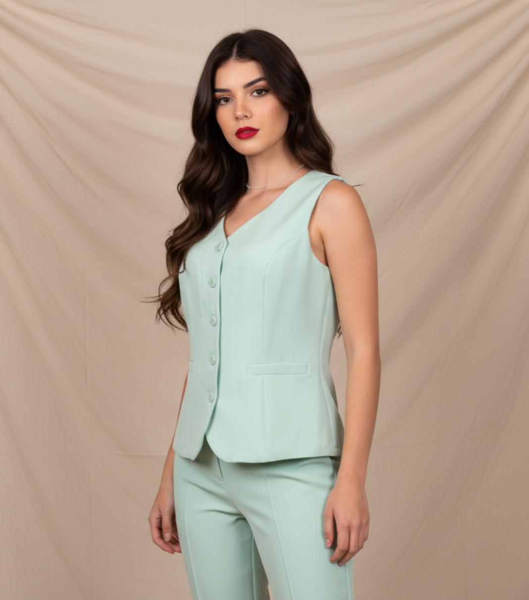 Colete Alfaiataria Serenité Erva Doce