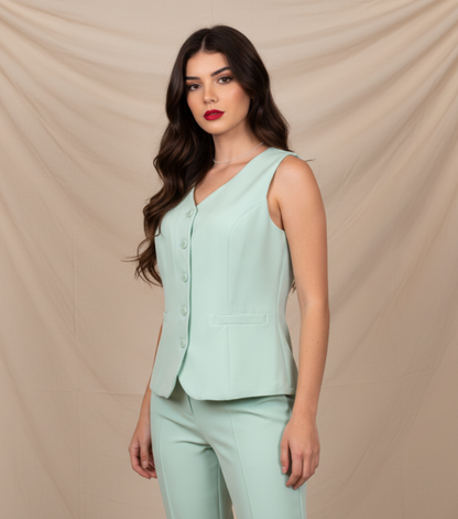 Colete Alfaiataria Serenité Erva Doce