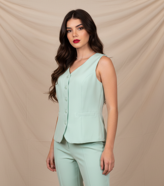 Colete Alfaiataria Serenité Erva Doce