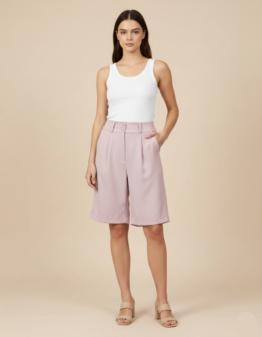 Bermuda Alfaiataria Rosê