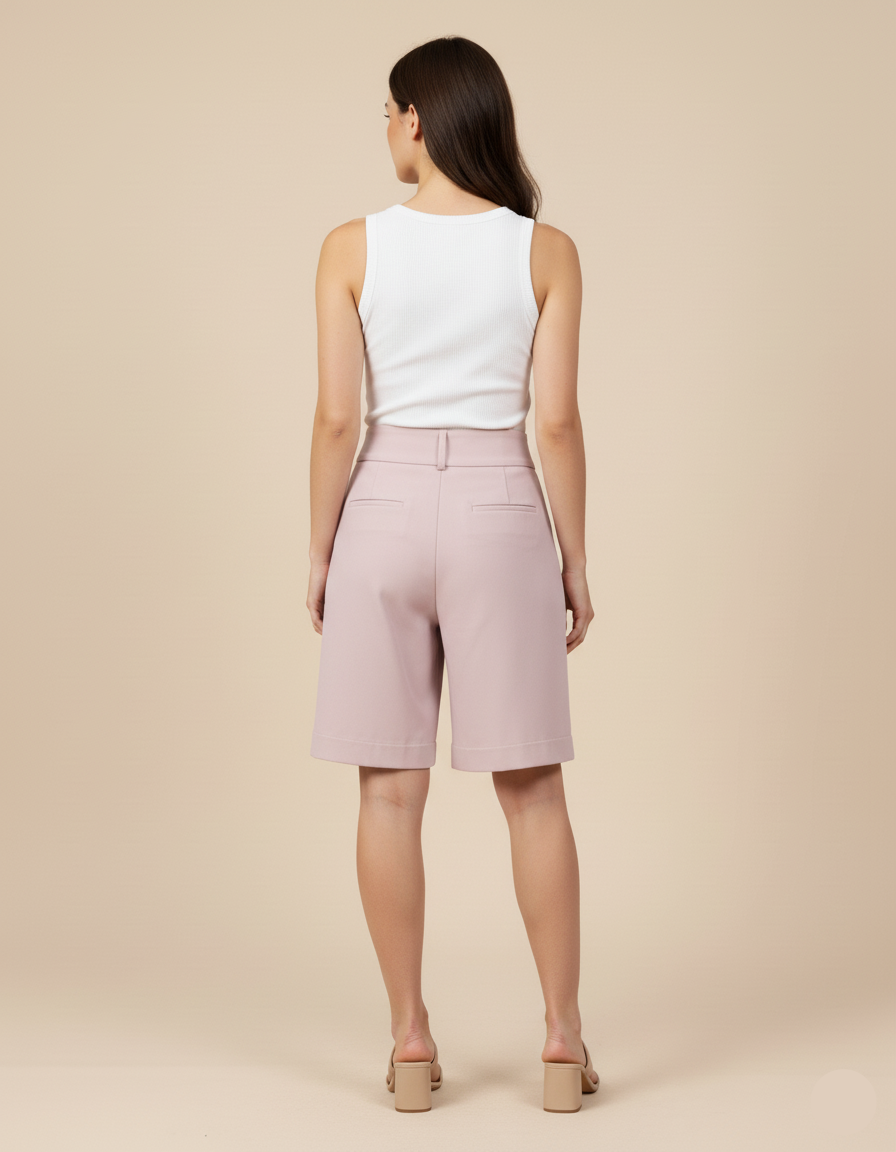 Bermuda Alfaiataria Rosê