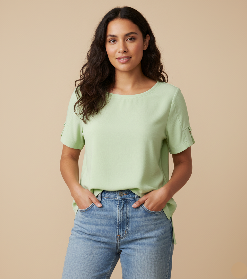 Blusa Leve Harmonia Erva Doce