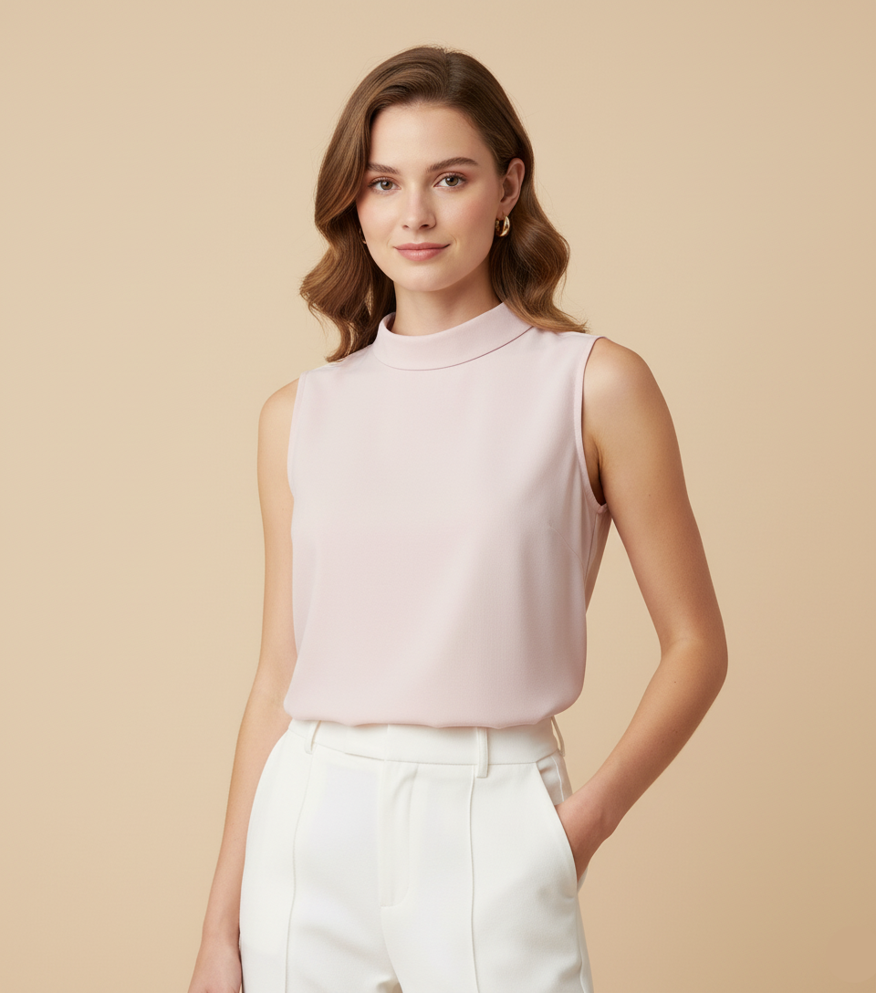 Blusa Gola Elegance Rosê