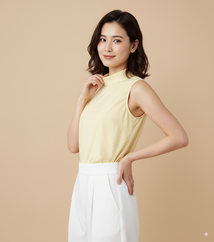 Blusa Gola Elegance Yellow Butter