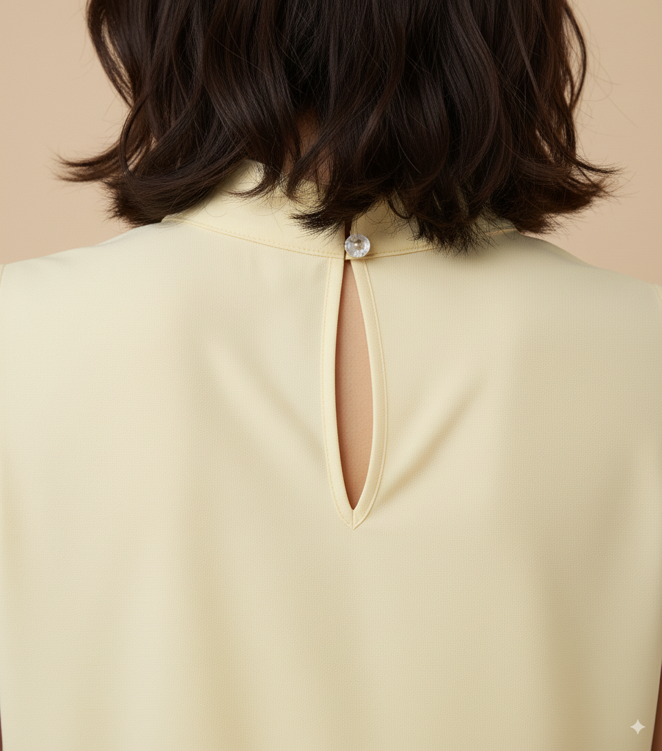 Blusa Gola Elegance Yellow Butter