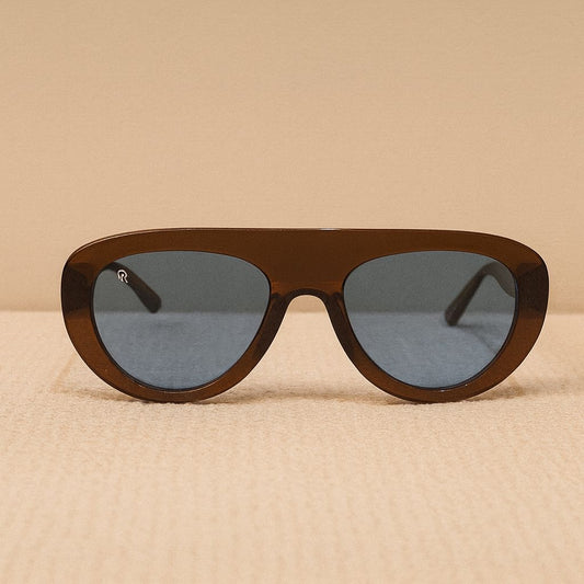 Óculos de Sol Duna Marrom/Azul