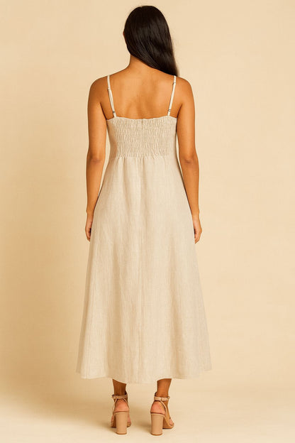 Vestido de Linho Tropicana Natural