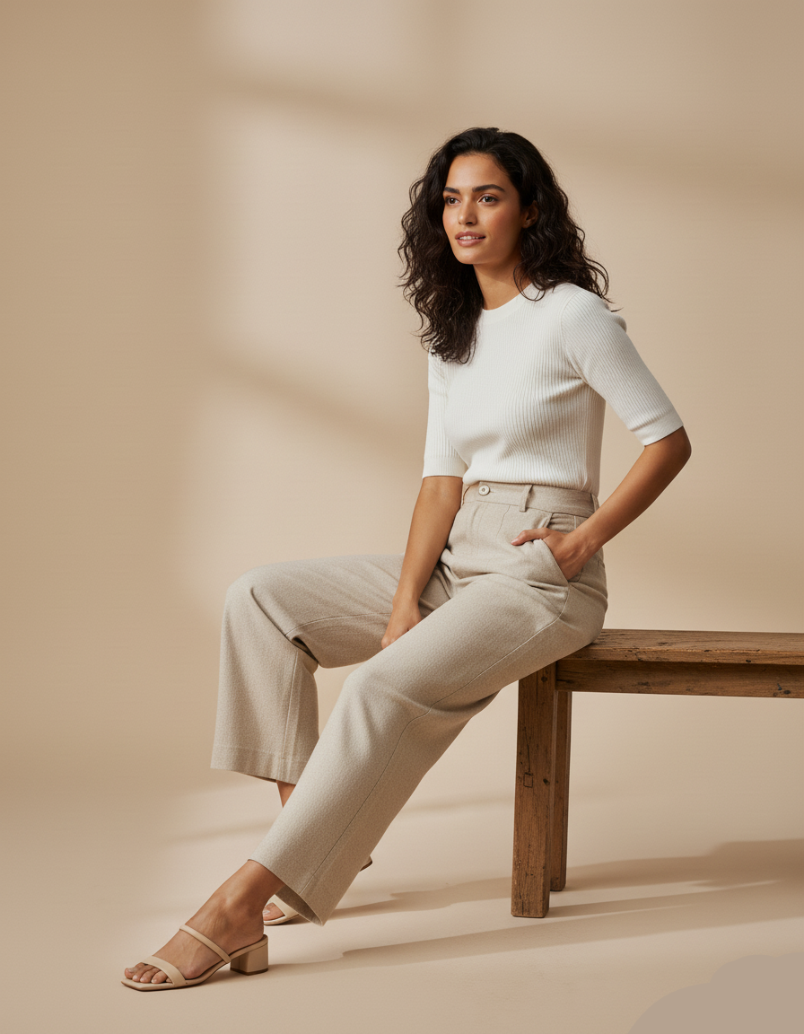 Calça Alfaiataria com linho Essenza - 3 cores