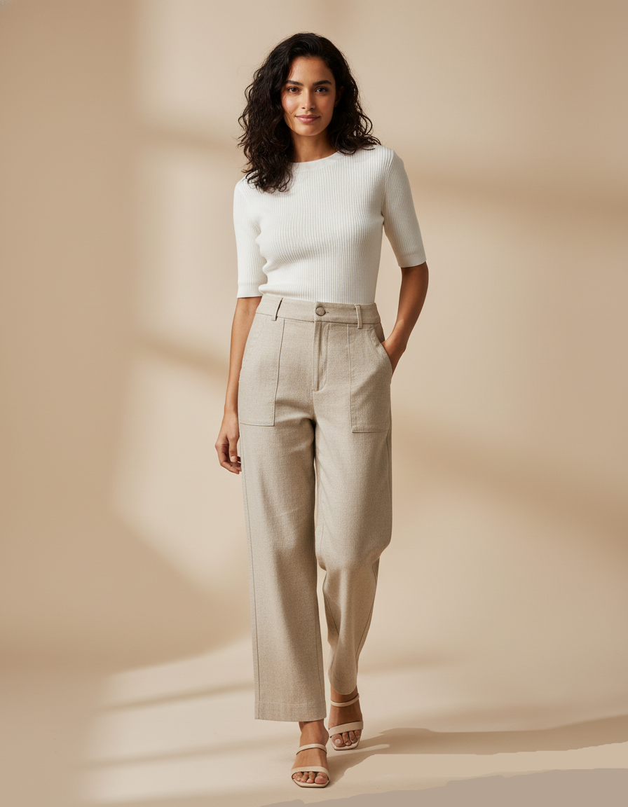 Calça Alfaiataria com linho Essenza - 3 cores