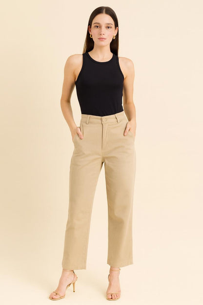 Calça de Sarja Areia Dourada