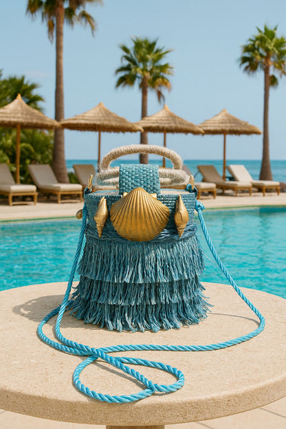 Bolsa Artesanal Maré Azul