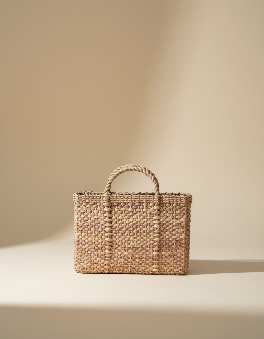 Bolsa de Palha Grande Artesanal Natural