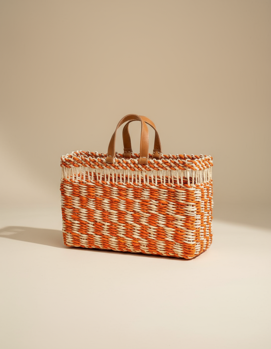 Bolsa de Palha Ocre di Sole