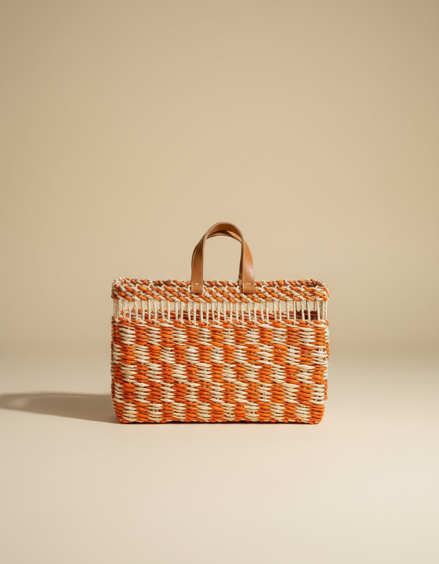 Bolsa de Palha Ocre di Sole