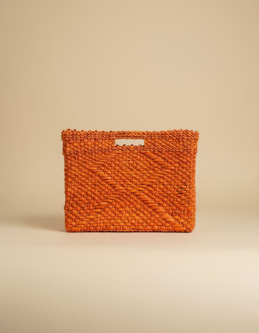 Bolsa/ Pasta Artesanal Tangerina