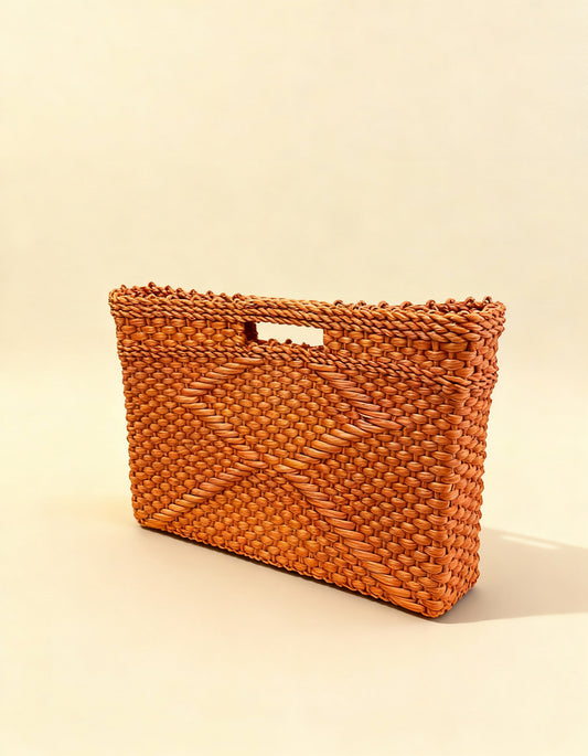 Bolsa/ Pasta Artesanal Tangerina