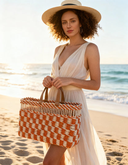 Bolsa de Palha Ocre di Sole