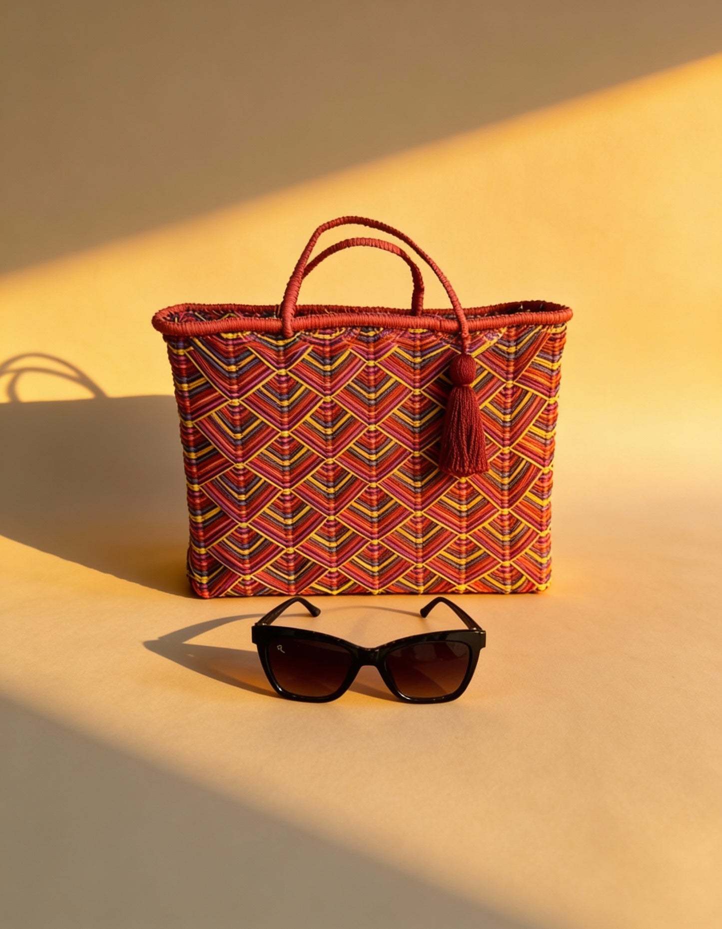 Kit Bolsa Buriti Grande + Óculos de Sol