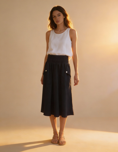 Regata Modena Linho Branca