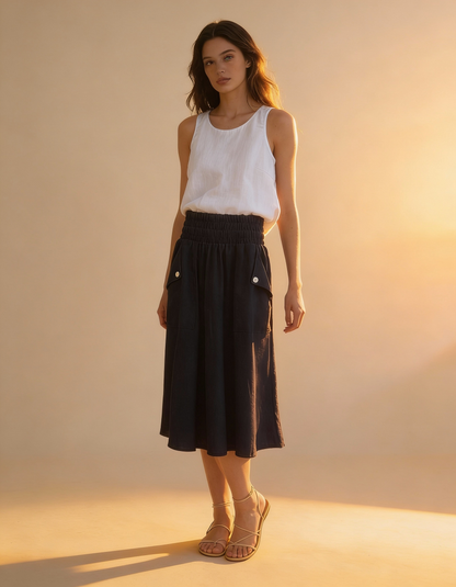 Regata Modena Linho Branca