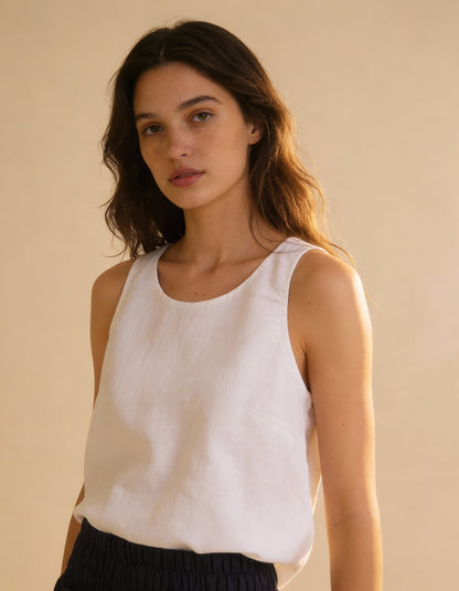 Regata Modena Linho Branca