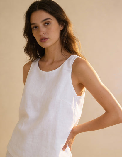 Regata Modena Linho Branca