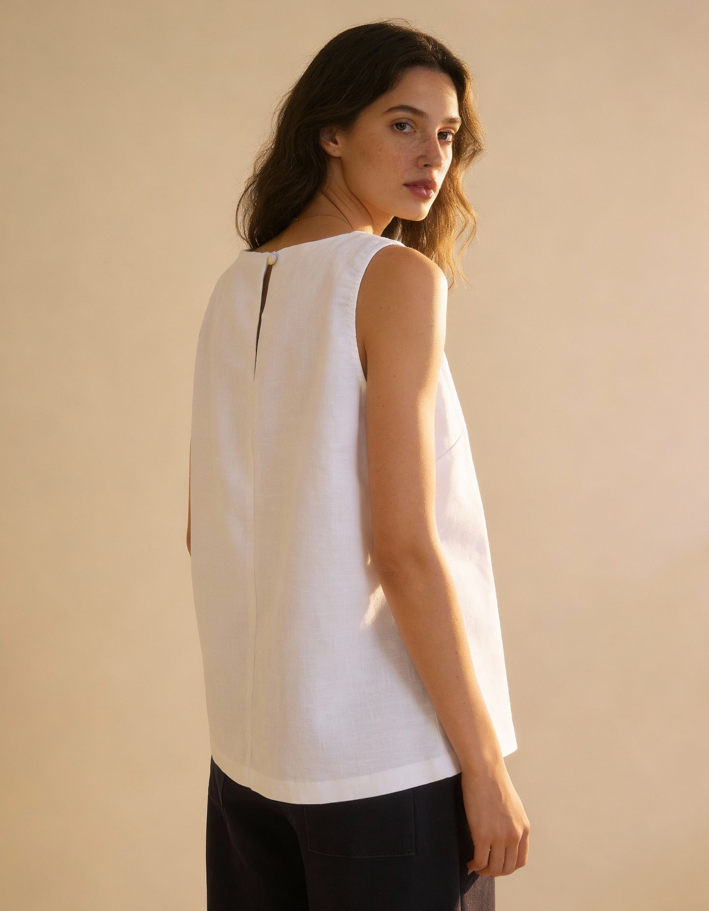 Regata Modena Linho Branca