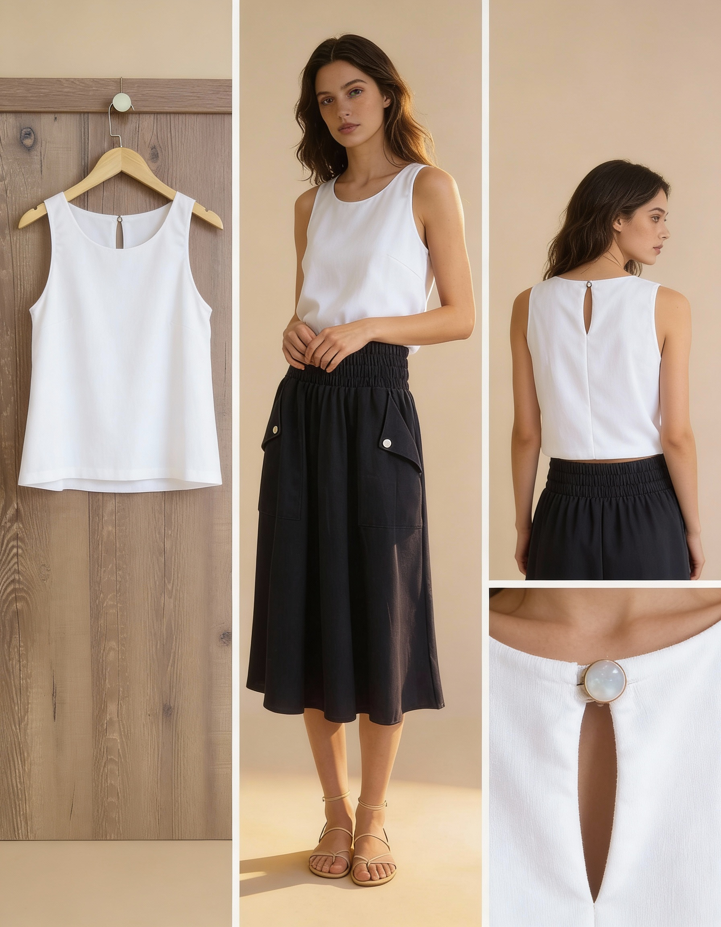 Regata Modena Linho Branca