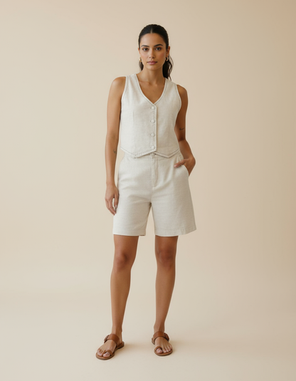 Colete linho alfaiataria