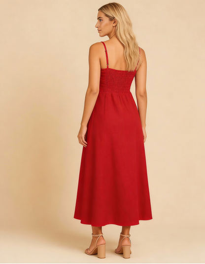 Vestido Tropicana Vermelho