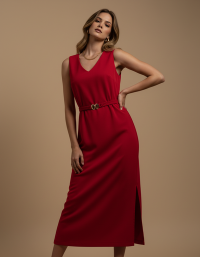 Vestido Noite Carmesin