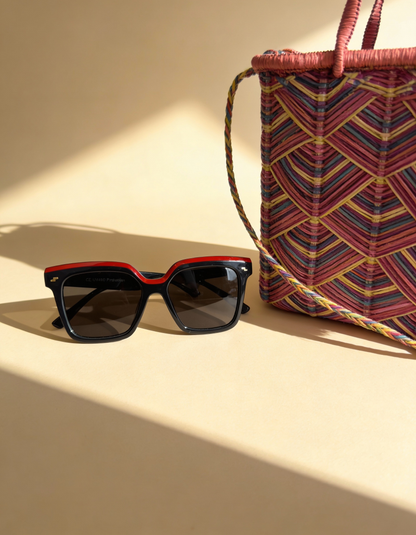 KIt Bolsa Palha de Buriti Pequena + Oculos de Sol