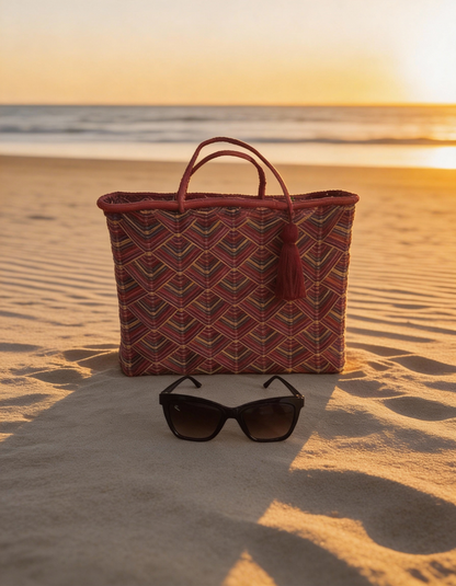 Kit Bolsa Buriti Grande + Óculos de Sol