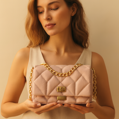 Bolsa de Couro Rosé Éclat