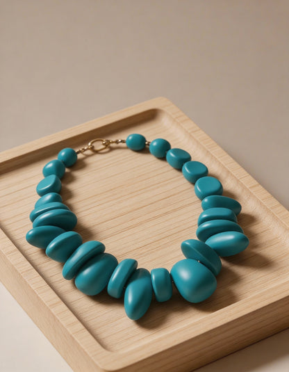 Colar Rios do Cerrado resina premium