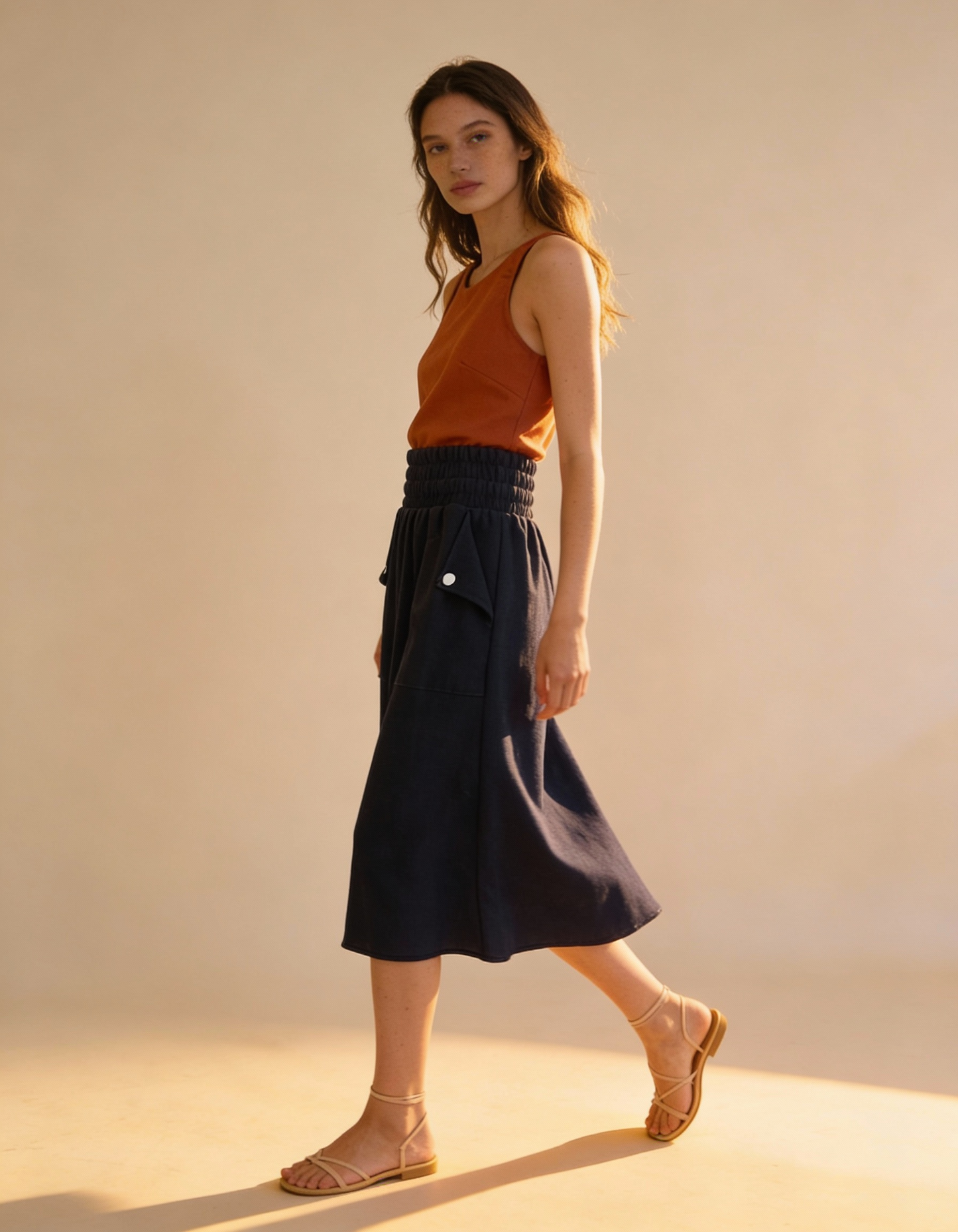 Saia Chloe Azul Marinho