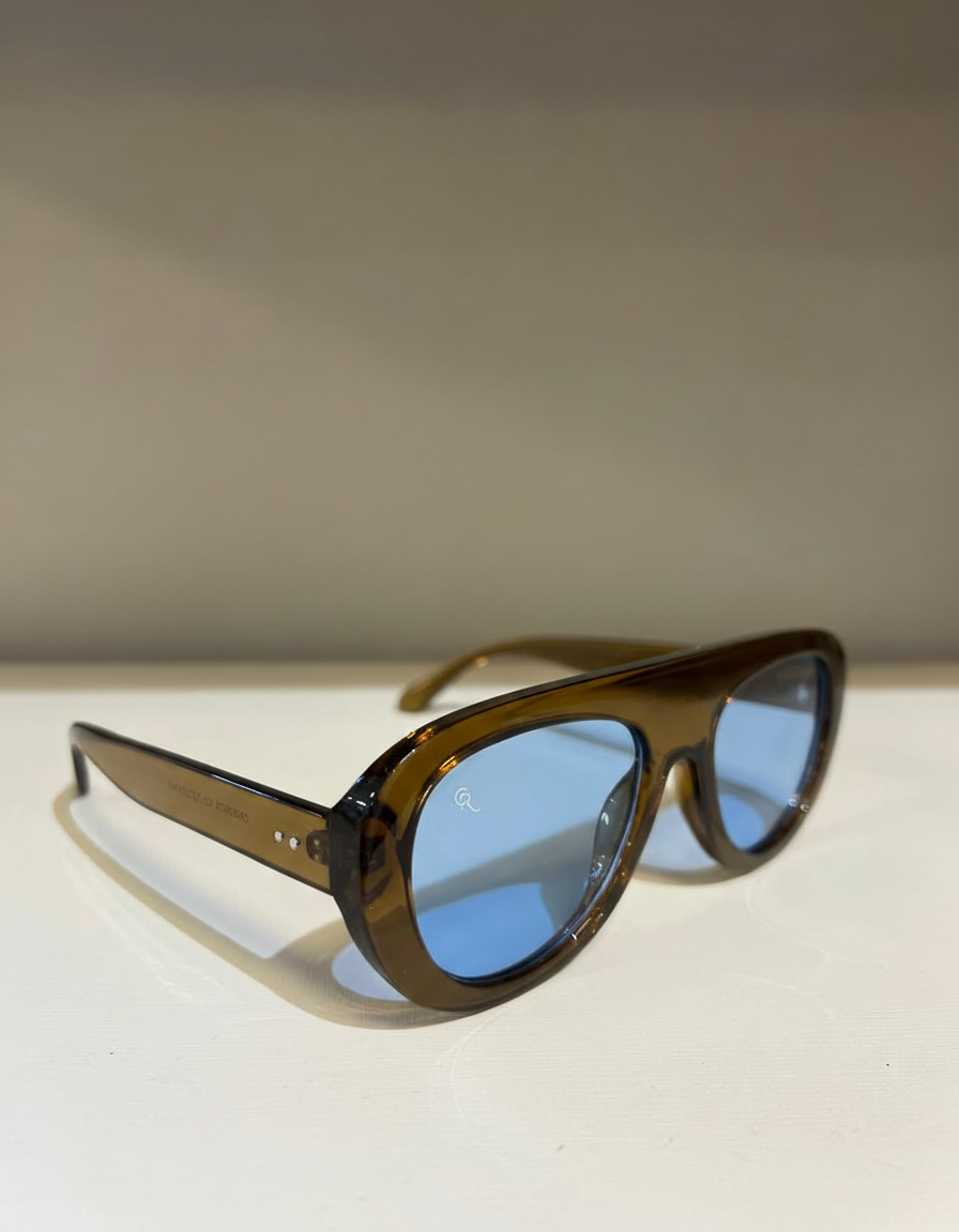 Óculos de Sol Duna Marrom / Azul