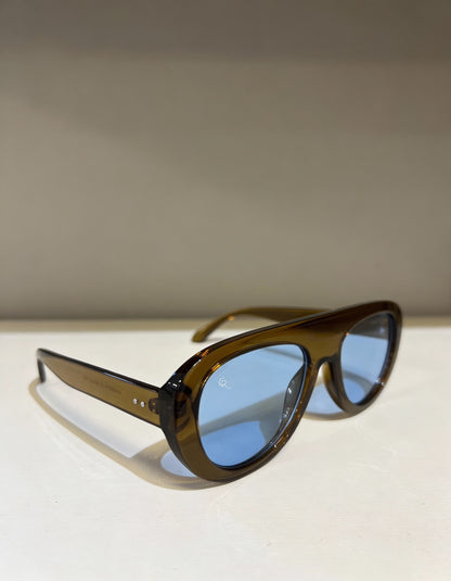 Óculos de Sol Duna Marrom / Azul