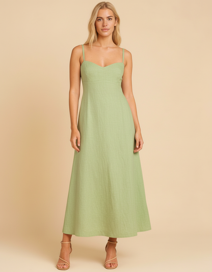 Vestido Tropicana Erva Doce