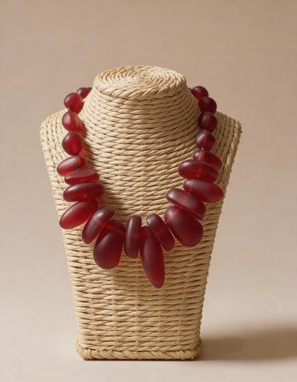 Colar Aurora Carmin Resina premium