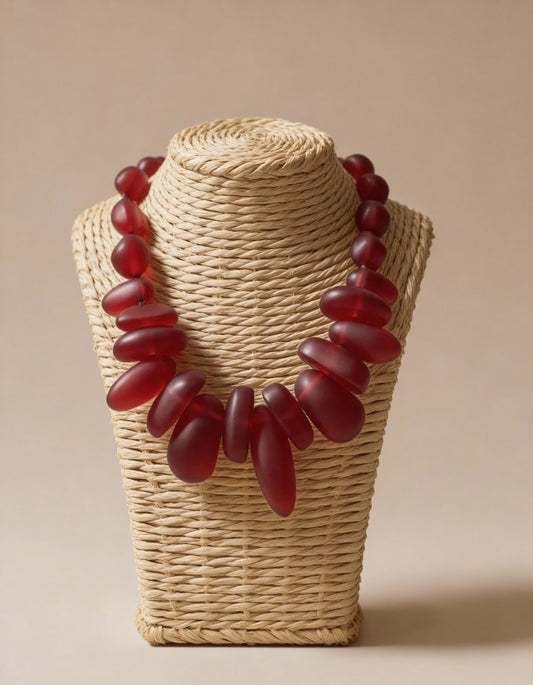 Colar Aurora Carmin Resina premium