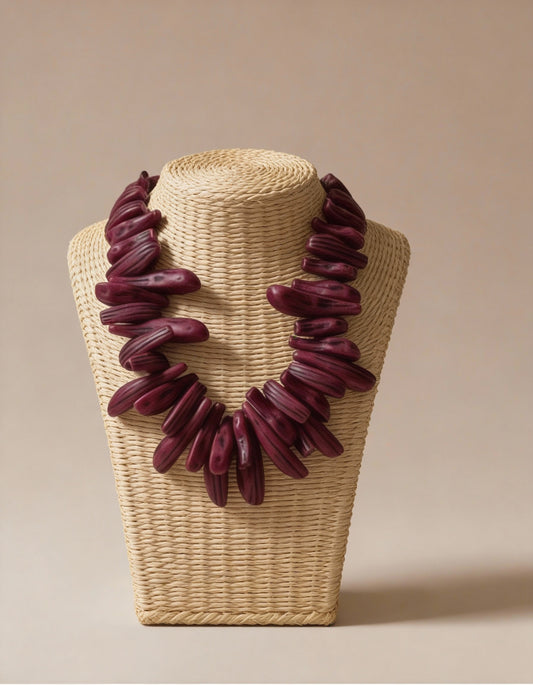 Colar Chama da Terra resina premium