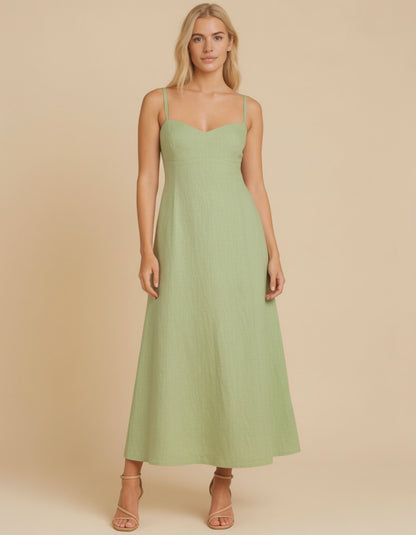 Vestido Tropicana Erva Doce