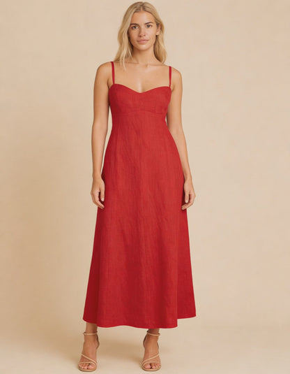 Vestido Tropicana Vermelho